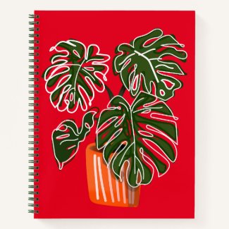 Monstera Plant Notebook