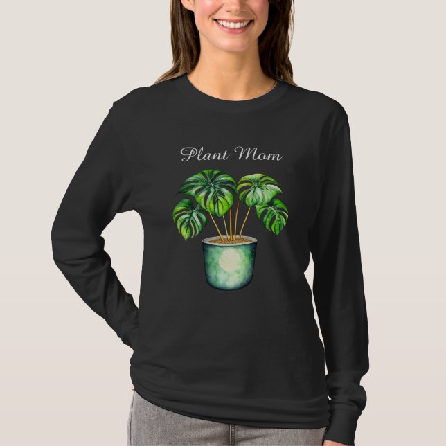 Monstera plant | Plant Mom  T-Shirt (Front)