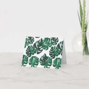 Monstera Plant Theme Blank Notecards