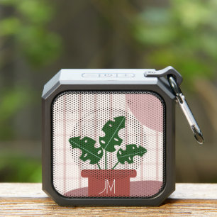 Monstera Plants Terracotta Pot Bluetooth Speaker
