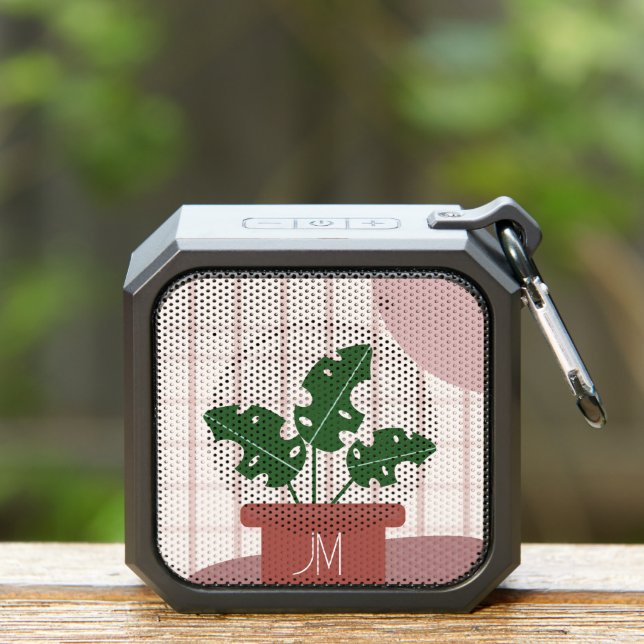 Monstera Plants Terracotta Pot Bluetooth Speaker (Insitu(Outdoor))