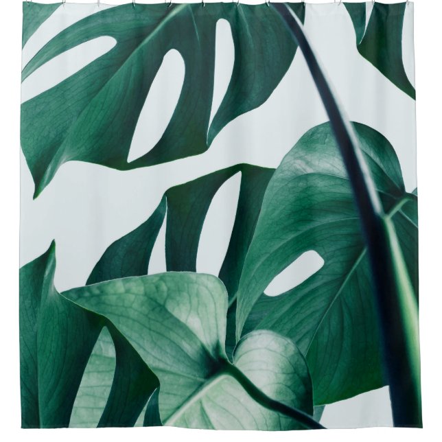 Monstera Shower Curtain (Front)