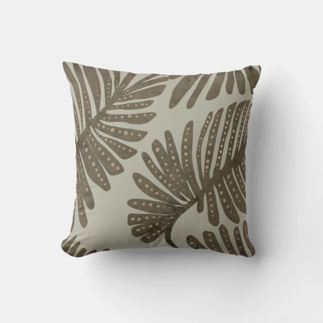 Monstera Throw Pillow (Front)