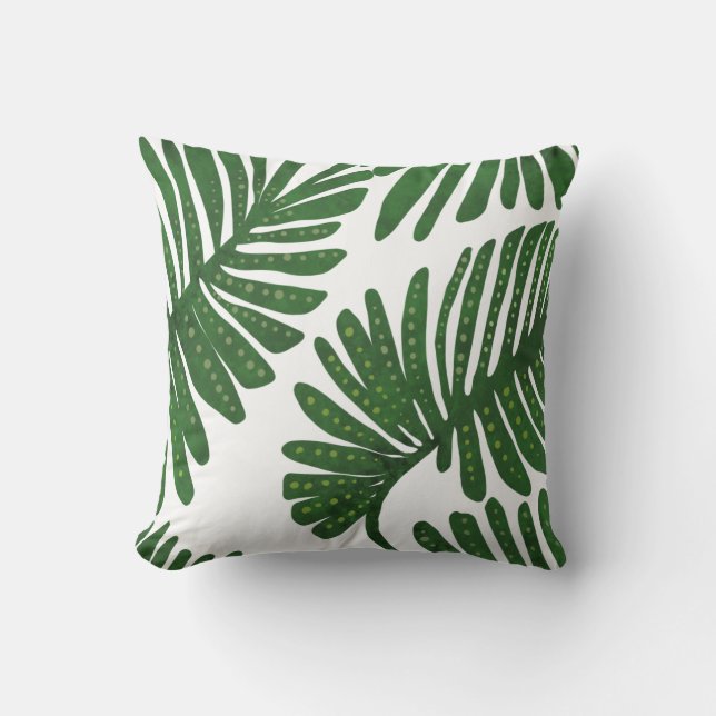 Monstera Throw Pillow (Front)