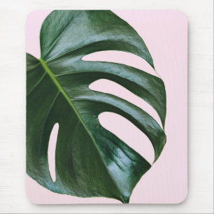 Monstera Tropical Leaf Mouse Pad