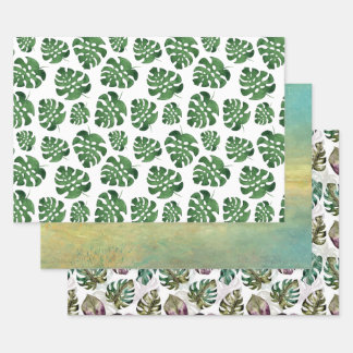 Monstera Wrapping Paper Sheets