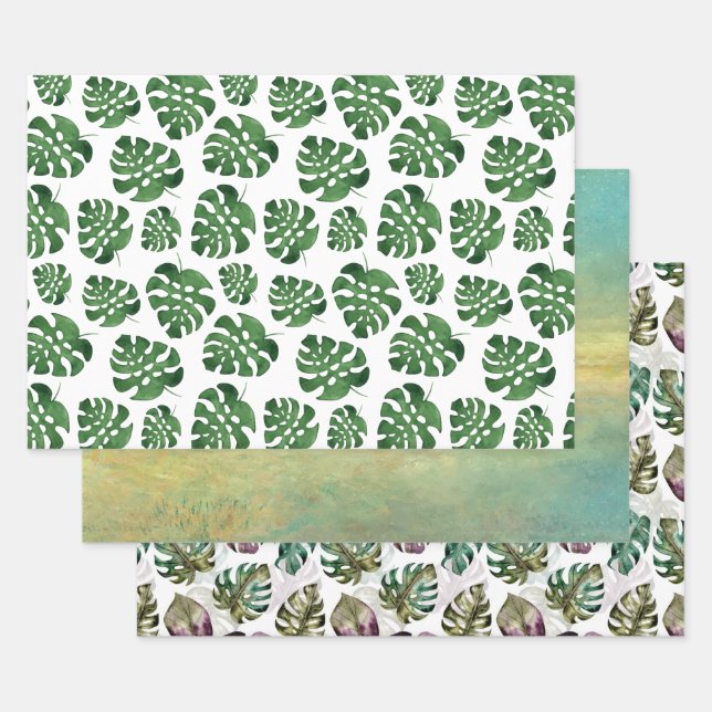 Monstera Wrapping Paper Sheets (Set)
