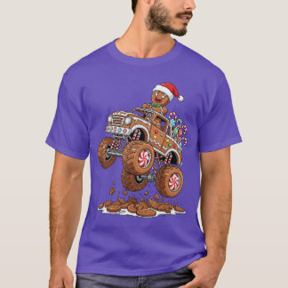 Monsterruck Gingerbread Man Funny Christmas Baking T-Shirt
