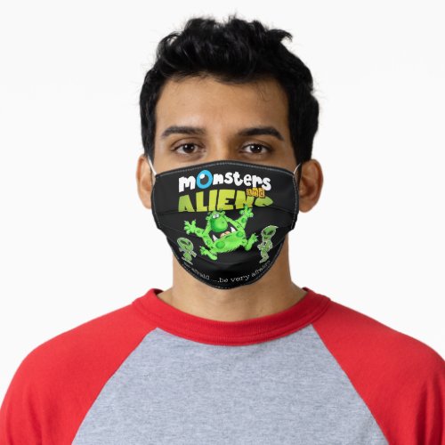 Monsters  Aliens V3 Adult Cloth Face Mask