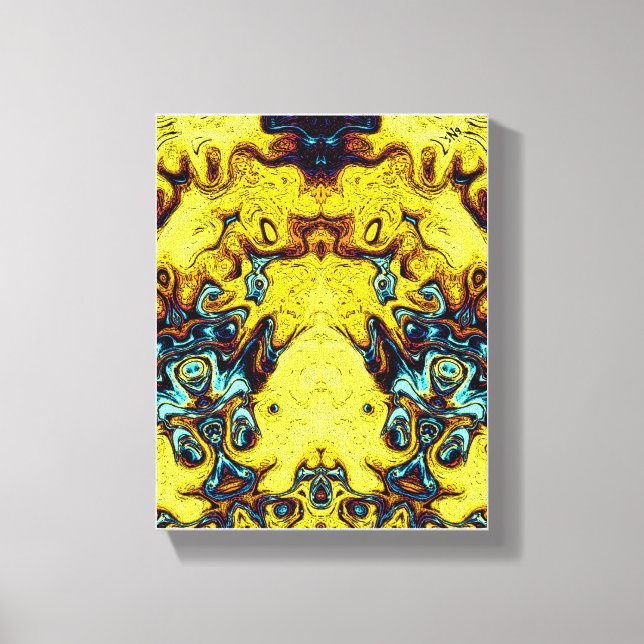 Monsters and gods epic scene canvas print (Front)