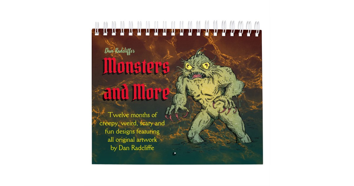 Monsters and More Calendar Zazzle com