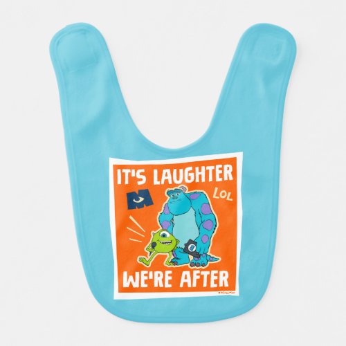 Monsters at Work  Its Laughter Were After Baby Bib