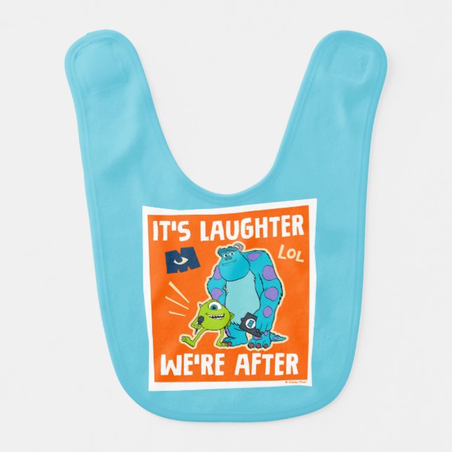 Monsters at Work | It's Laughter We're After Baby Bib (Front)