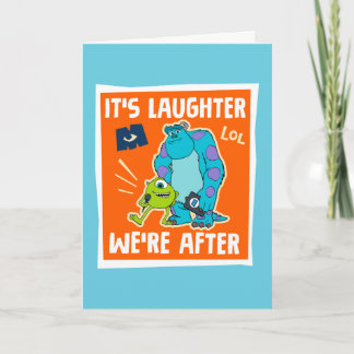 Monsters at Work | It's Laughter We're After Card
