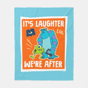 Monsters at Work It's Laughter We're After Fleece Blanket