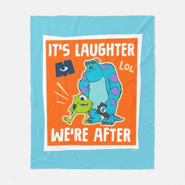 Monsters at Work | It's Laughter We're After Fleece Blanket (Front)