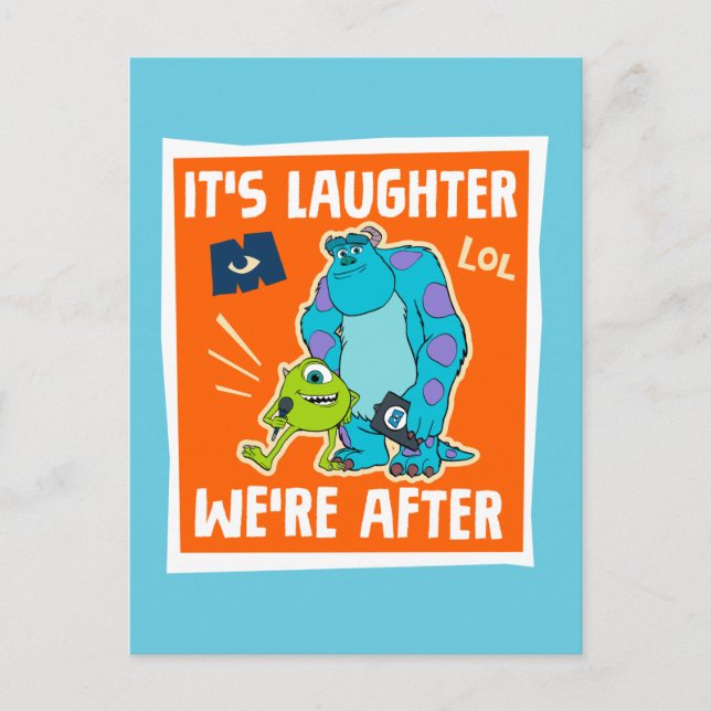 Monsters at Work | It's Laughter We're After Postcard (Front)