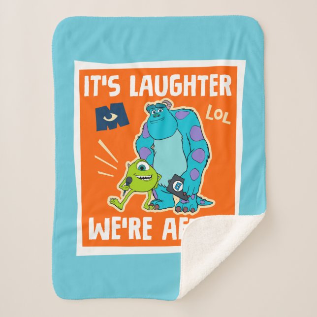Monsters at Work | It's Laughter We're After Sherpa Blanket (Front)