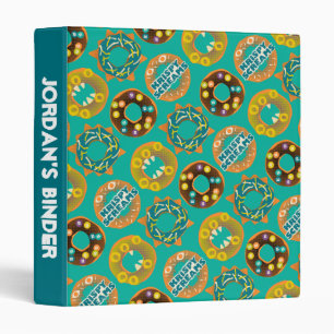 Monsters at Work   Krispy Screams 3 Ring Binder