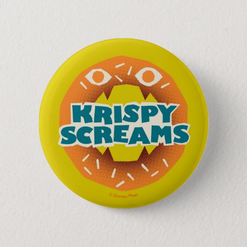 Monsters at Work  Krispy Screams Button