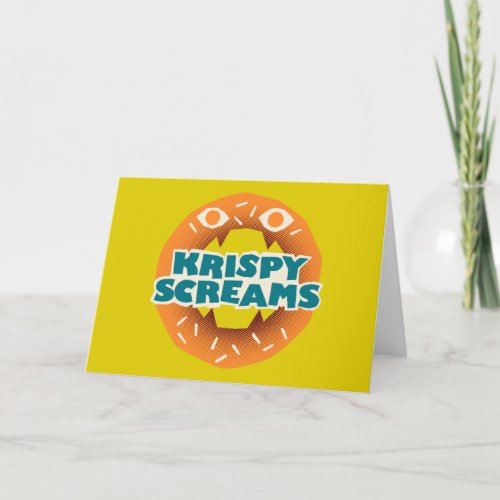 Monsters at Work  Krispy Screams Card