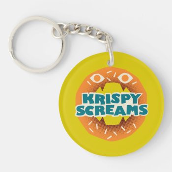 Monsters At Work | Krispy Screams Keychain by disneypixarmonsters at Zazzle