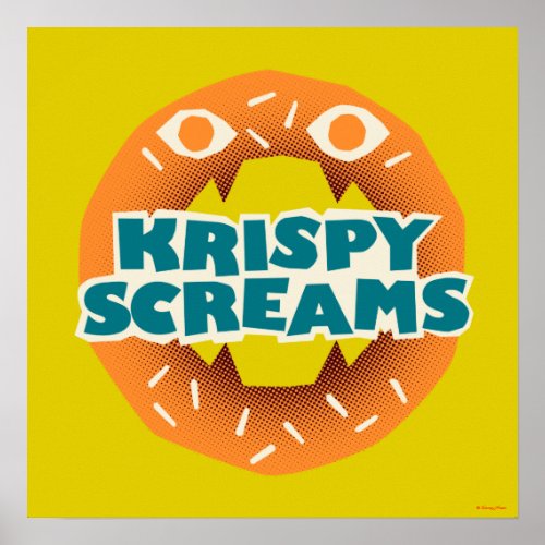 Monsters at Work  Krispy Screams Poster