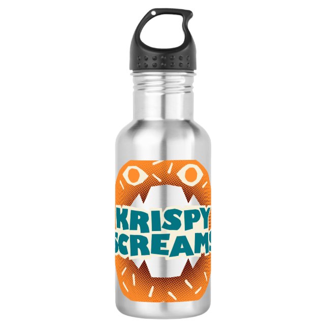 Monsters at Work | Krispy Screams Stainless Steel Water Bottle (Front)