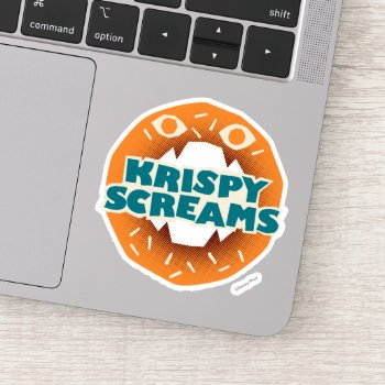 Monsters At Work | Krispy Screams Sticker by disneypixarmonsters at Zazzle