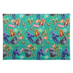 Monsters at Work MIFT Laughter Pattern Cloth Placemat