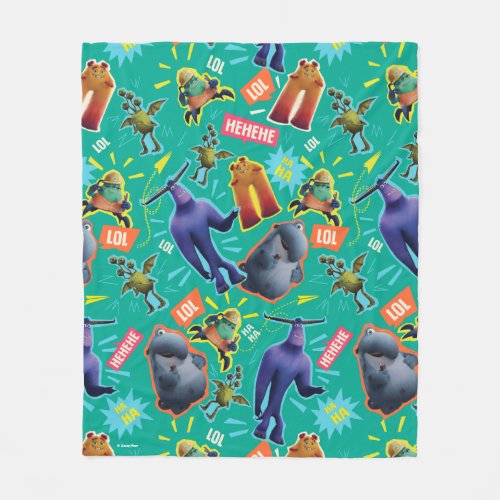 Monsters at Work  MIFT Laughter Pattern Fleece Blanket