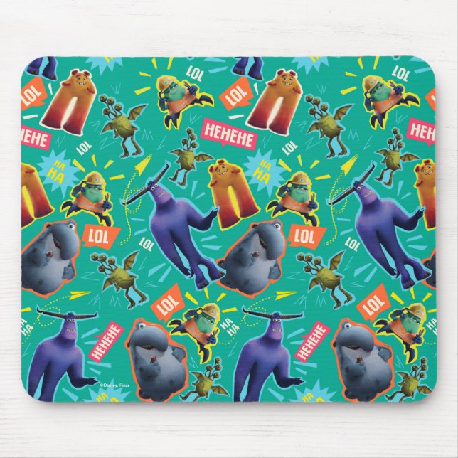 Monsters at Work | MIFT Laughter Pattern Mouse Pad (Front)