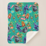 Monsters at Work | MIFT Laughter Pattern Sherpa Blanket