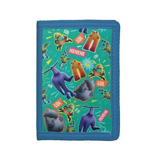 Monsters at Work  MIFT Laughter Pattern Trifold Wallet