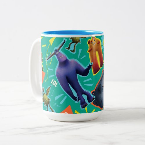 Monsters at Work  MIFT Laughter Pattern Two_Tone Coffee Mug