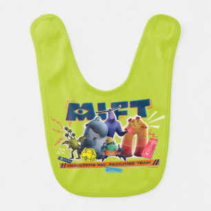 Monsters at Work Monsters Inc. Facility Team Baby Bib