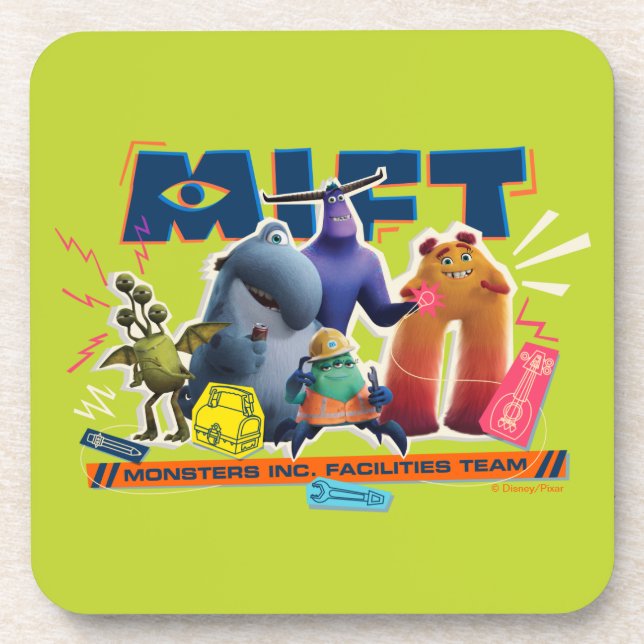 Monsters at Work | Monsters Inc. Facility Team Beverage Coaster (Front)