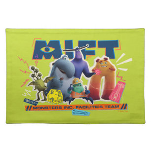 Monsters at Work Monsters Inc. Facility Team Cloth Placemat