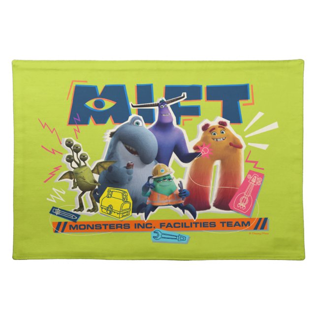 Monsters at Work | Monsters Inc. Facility Team Cloth Placemat (Front)