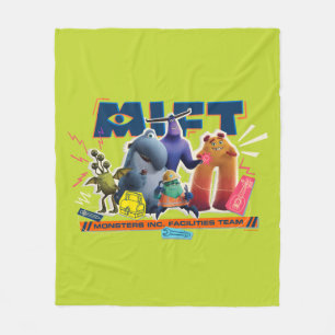 Monsters at Work Monsters Inc. Facility Team Fleece Blanket