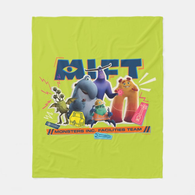 Monsters at Work | Monsters Inc. Facility Team Fleece Blanket (Front)