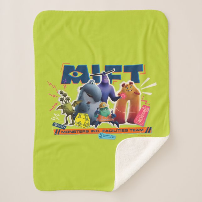 Monsters at Work | Monsters Inc. Facility Team Sherpa Blanket (Front)
