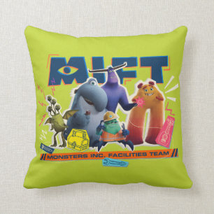 Monsters at Work   Monsters Inc. Facility Team Throw Pillow
