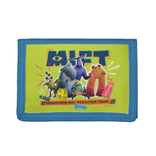 Monsters at Work Monsters Inc. Facility Team Tri-fold Wallet
