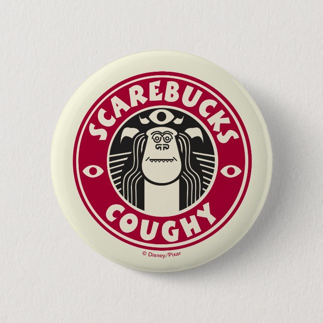 Monsters at Work | Scarebucks Coughy Button (Front)