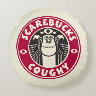 Monsters at Work Scarebucks Coughy Round Pillow