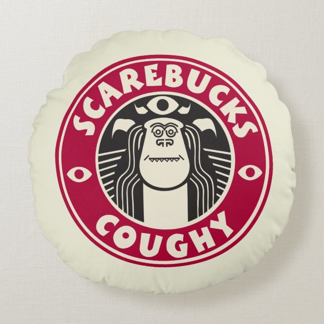 Monsters at Work | Scarebucks Coughy Round Pillow (Front)
