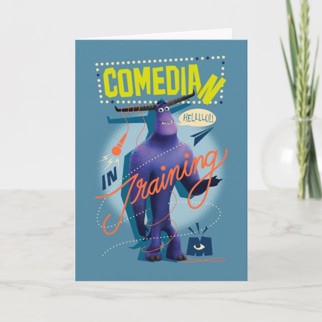 Monsters at Work | Tylor - Comedian in Training Card (Front)