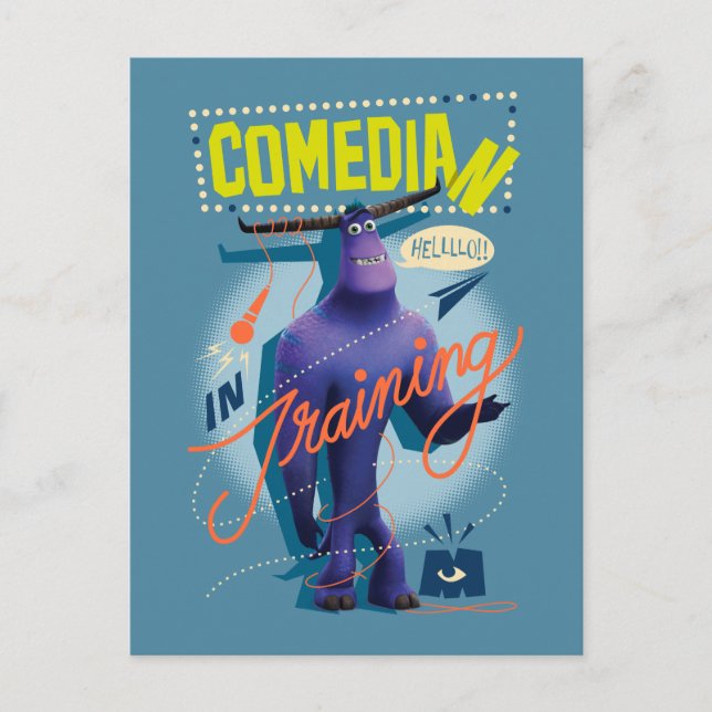 Monsters at Work | Tylor - Comedian in Training Postcard (Front)