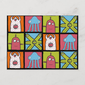 monsters b, monsters b, monsters b, monsters b postcard